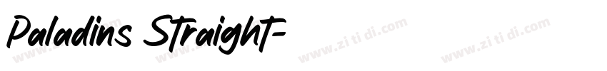 Paladins Straight字体转换